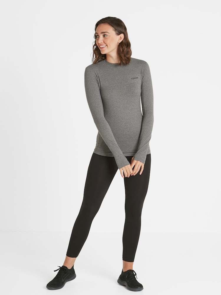 Tog 24 Light Grey Snowdon Thermal Base Layer Crew Neck Top - Image 1 of 3