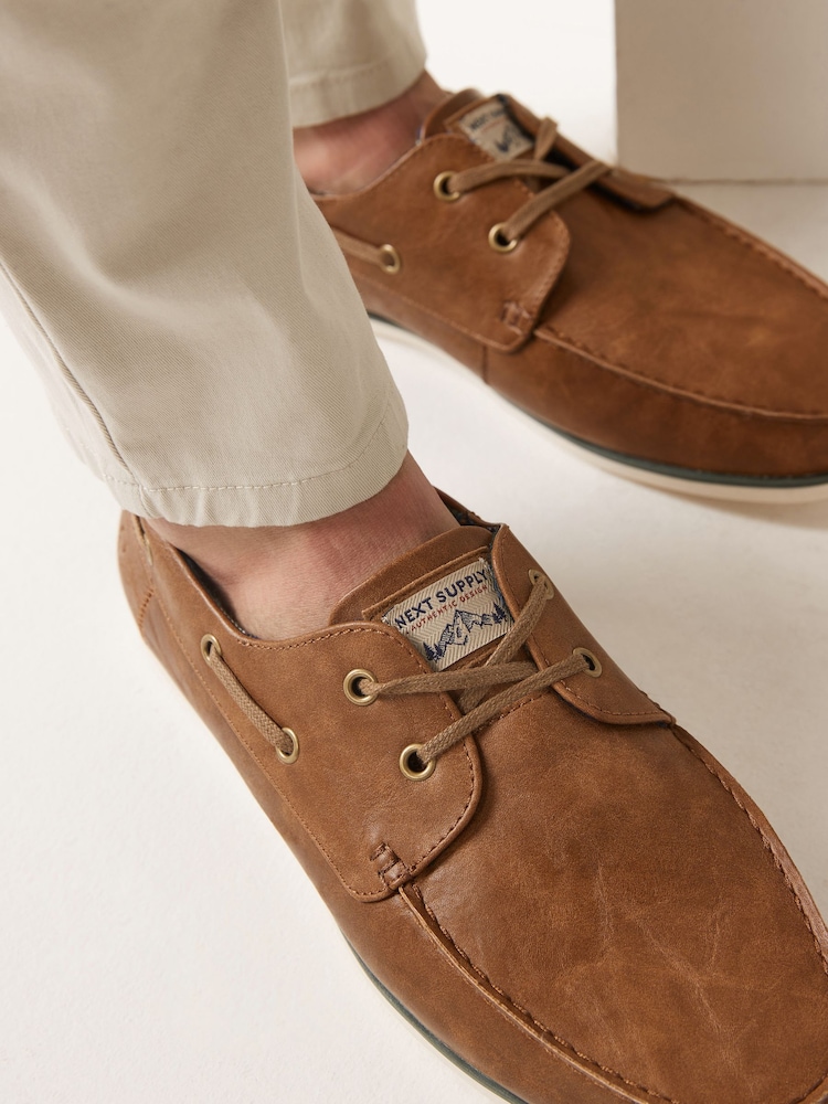 Tan Brown Boat Shoes - Image 2 of 7