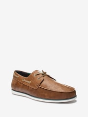 Tan Brown Boat Shoes - Image 4 of 7