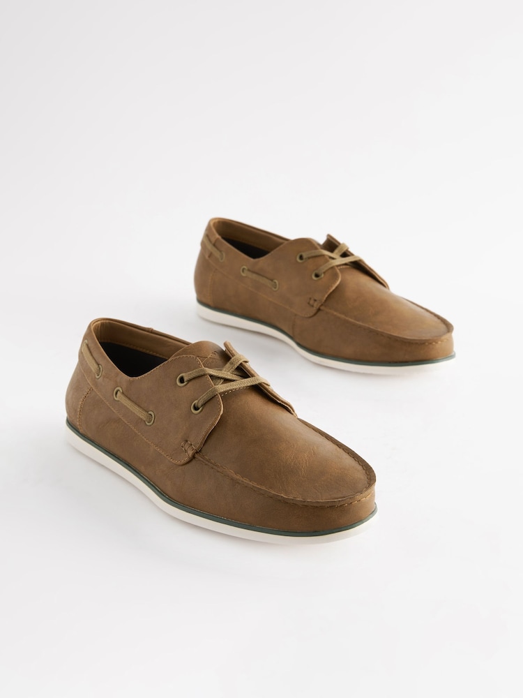 Marron fauve - Chaussures bateau - Image 6 of 7