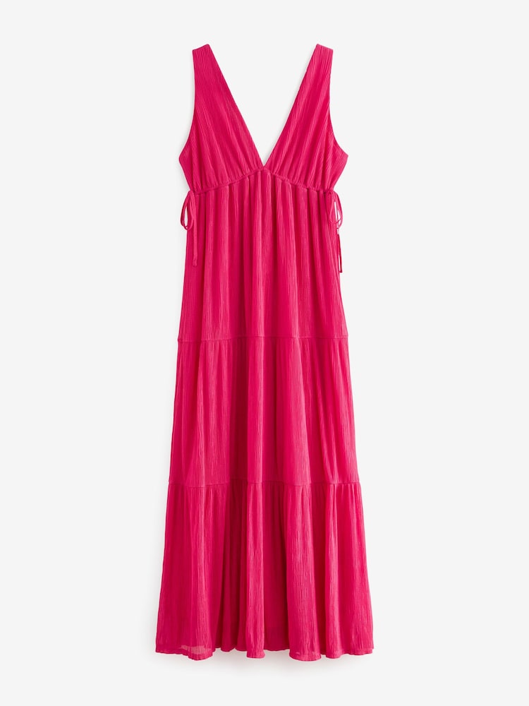 Pink Sleeveless Maxi Summer Dress - Image 1 of 1