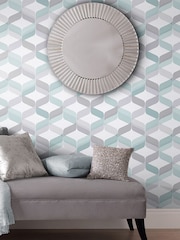 Graham & Brown Green Retro 10M Wallpaper - Image 1 of 3