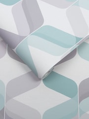 Graham & Brown Green Retro 10M Wallpaper - Image 2 of 3