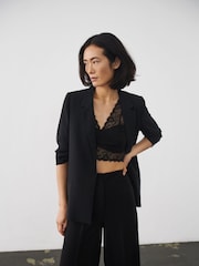 Soaked in Luxury Shirley 3/4 Sleeve Open Front Blazer - Image 1 of 8