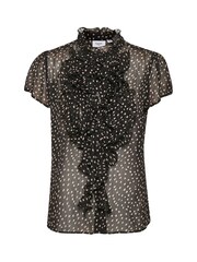 Saint Tropez Black Lilly Drea Short Sleeve Blouse - Image 5 of 7