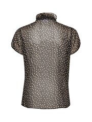 Saint Tropez Black Lilly Drea Short Sleeve Blouse - Image 6 of 7