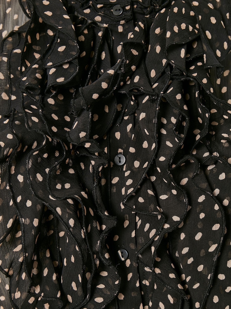 Saint Tropez Black Lilly Drea Short Sleeve Blouse - Image 7 of 7 Saint Tropez Black Lilly Drea Short Sleeve Blouse - Image 7 of 7