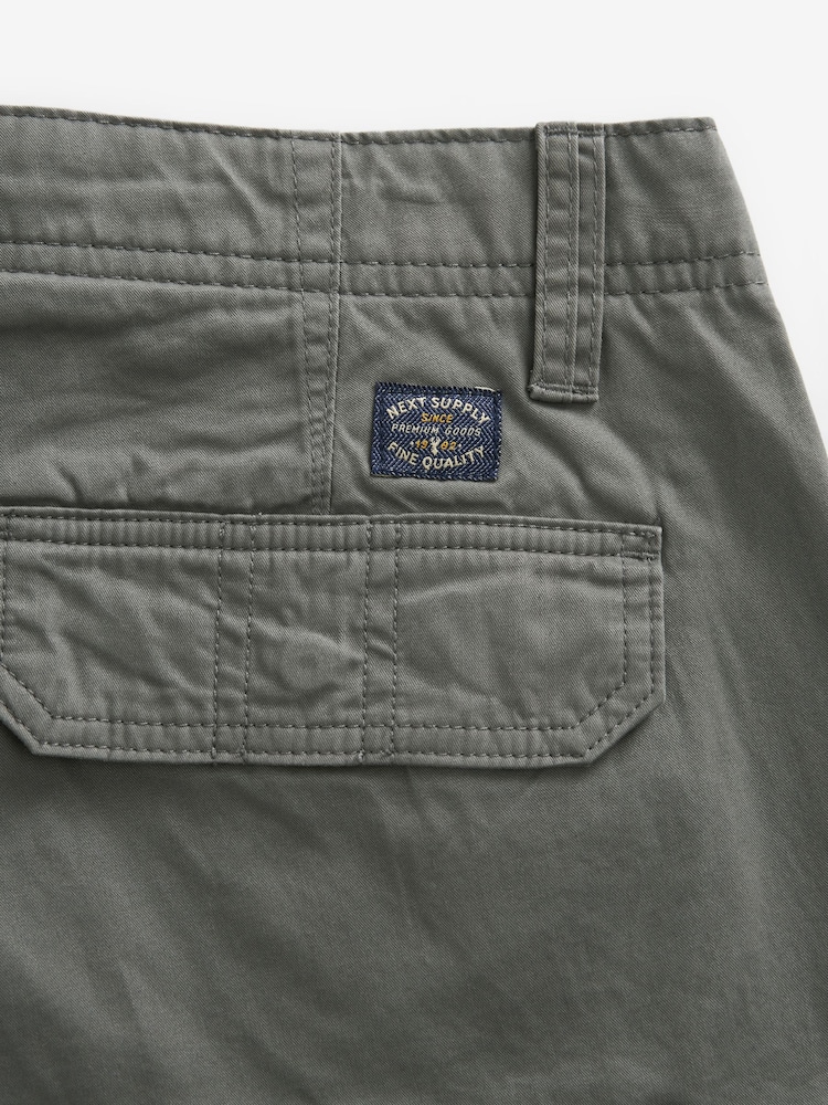 Gris - Short cargo 100 % coton - Image 3 of 5