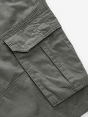 Gris - 100% Cotton Cargo Shorts - Imagen 4 de 5