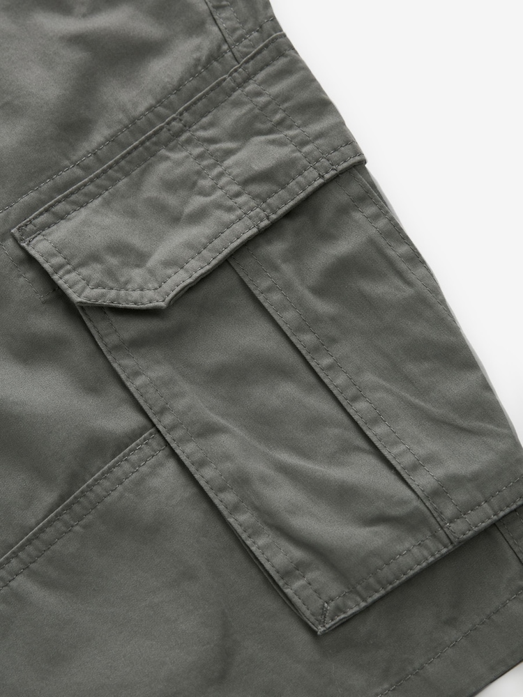 Gris - Short cargo 100 % coton - Image 4 of 5