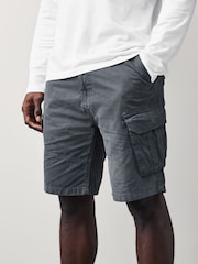 Blue 100% Cotton Cargo Shorts - Image 1 of 8