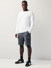Blue 100% Cotton Cargo Shorts - Image 2 of 8