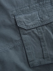Blue 100% Cotton Cargo Shorts - Image 7 of 8
