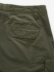Khaki Green 100% Cotton Cargo Shorts - Image 11 of 38