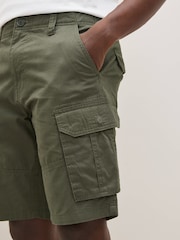 Khaki Green 100% Cotton Cargo Shorts - Image 14 of 38