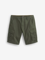 Khaki Green 100% Cotton Cargo Shorts - Image 20 of 38