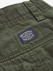 Khaki Green 100% Cotton Cargo Shorts - Image 21 of 38