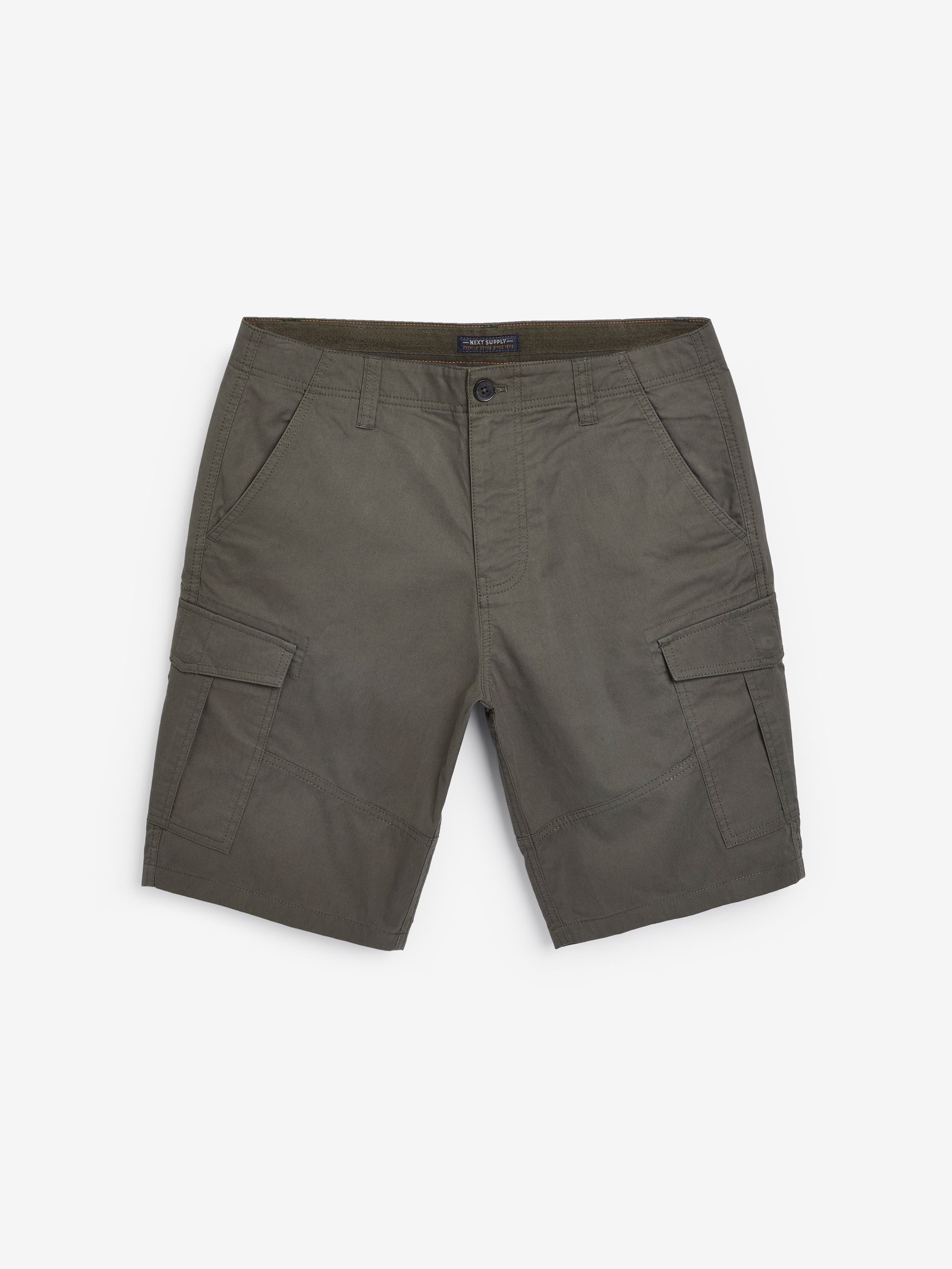 Buy Khaki Green 100% Cotton Cargo Shorts from Next Romania