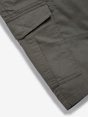 Khaki Green 100% Cotton Cargo Shorts - Image 26 of 38