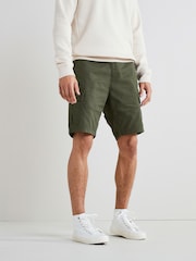 Khaki Green 100% Cotton Cargo Shorts - Image 30 of 38