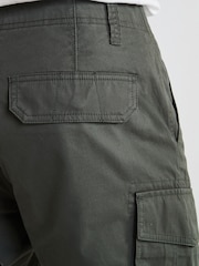 Khaki Green 100% Cotton Cargo Shorts - Image 32 of 38