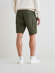 Khaki Green 100% Cotton Cargo Shorts - Image 38 of 38