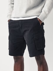 Negro - 100% Cotton Cargo Shorts - Imagen 1 de 9