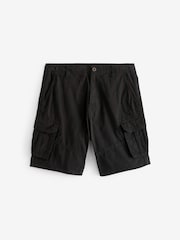 Negro - 100% Cotton Cargo Shorts - Imagen 6 de 9