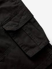 Negro - 100% Cotton Cargo Shorts - Imagen 8 de 9