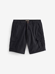 Navy Blue 100% Cotton Cargo Shorts - Image 5 of 7