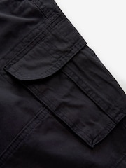 Navy Blue 100% Cotton Cargo Shorts - Image 6 of 7
