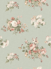 Laura Ashley Sage Green Rosemore Roller Blind - Image 3 of 4
