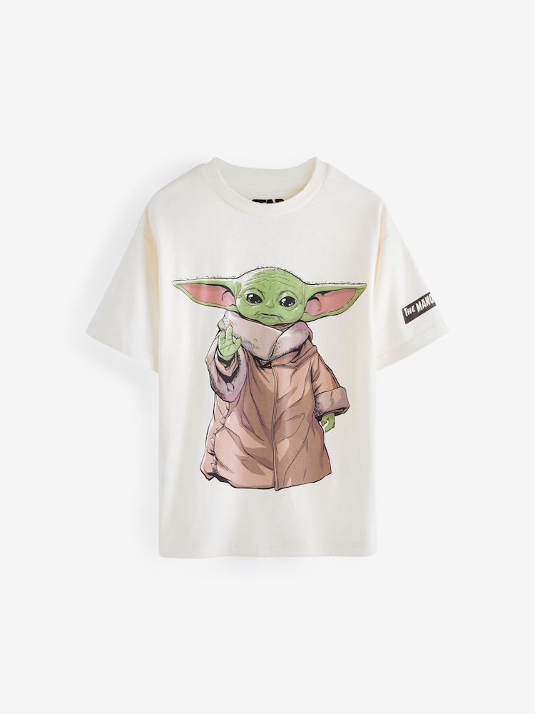 Baby Yoda Licensed Star Wars 100% Cotton T-Shirt (3-16yrs) - Image 1 of 3