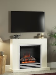 Be Modern White Colby Electric Fireplace - Image 1 of 5