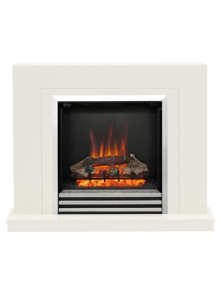 Be Modern White Colby Electric Fireplace - Image 2 of 5