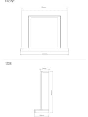 Be Modern White Colby Electric Fireplace - Image 5 of 5