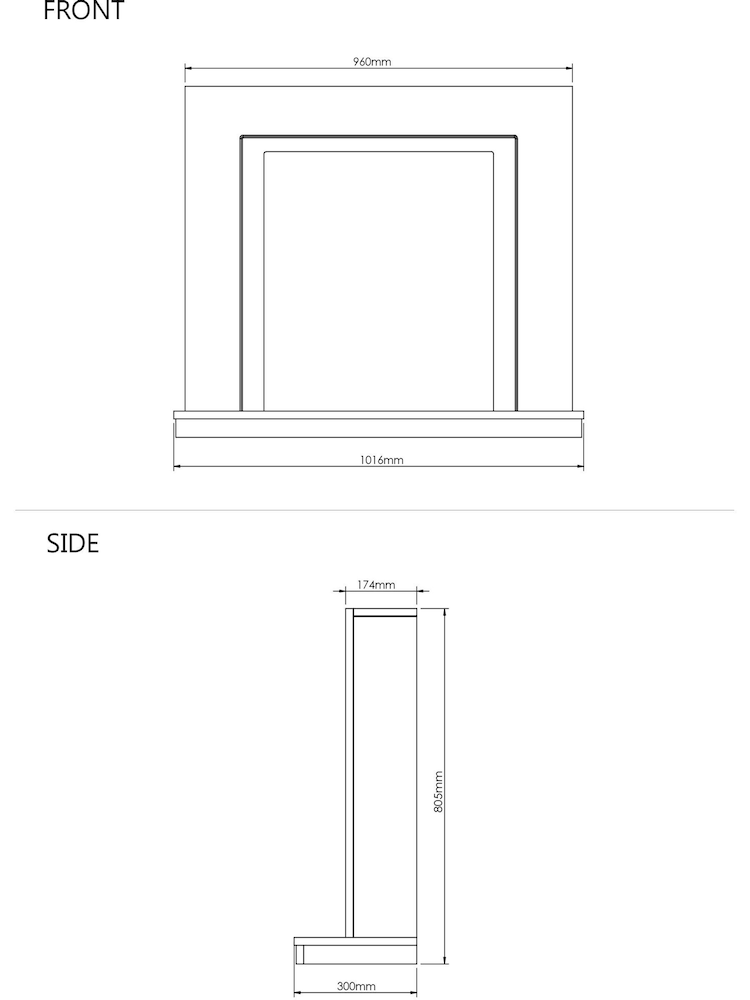Be Modern White Colby Electric Fireplace - Image 5 of 5