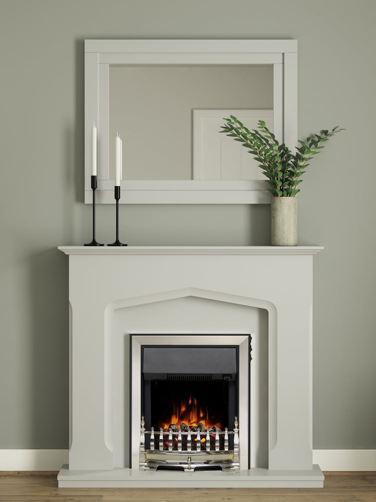 Be Modern Grey Bramwell Electric Fireplace - Image 1 of 5