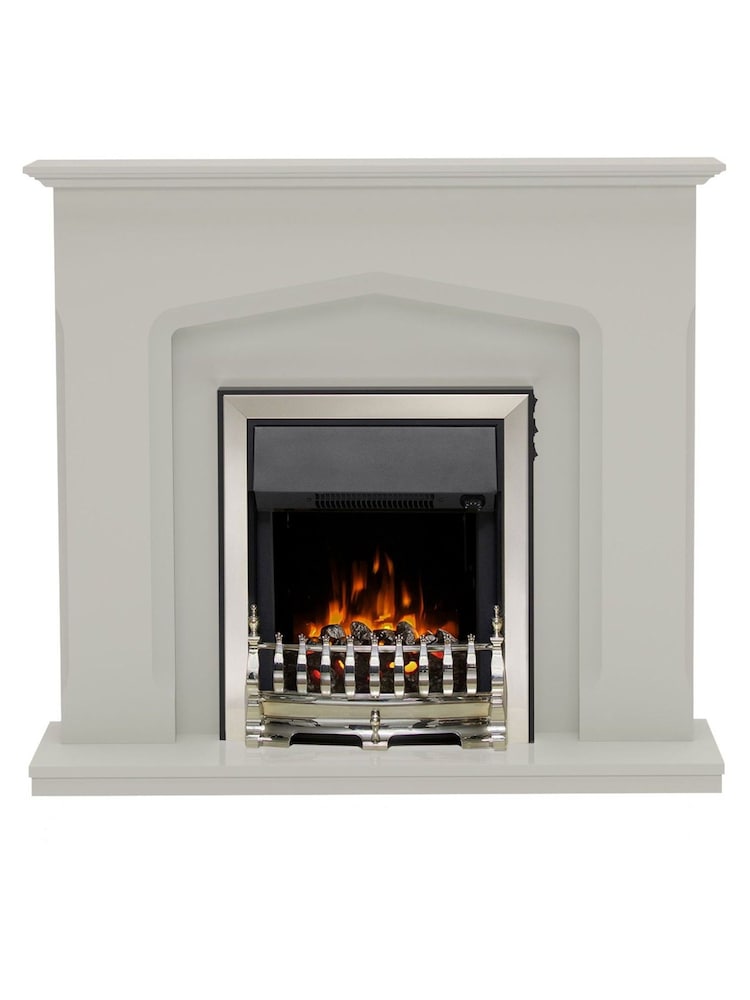 Be Modern Grey Bramwell Electric Fireplace - Image 2 of 5