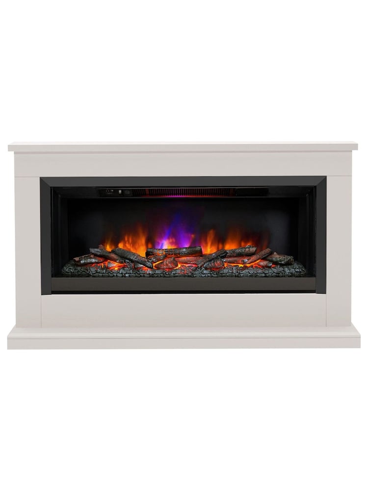Be Modern Cream Hansford Grande Electric Fireplace - Image 2 of 5