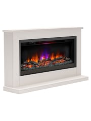 Be Modern Cream Hansford Grande Electric Fireplace - Image 3 of 5