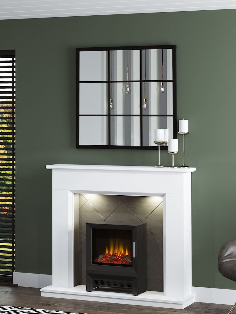 Be Modern White Kingsbridge Inglenook Electric Fireplace - Image 1 of 5