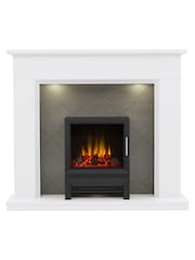 Be Modern White Kingsbridge Inglenook Electric Fireplace - Image 2 of 5