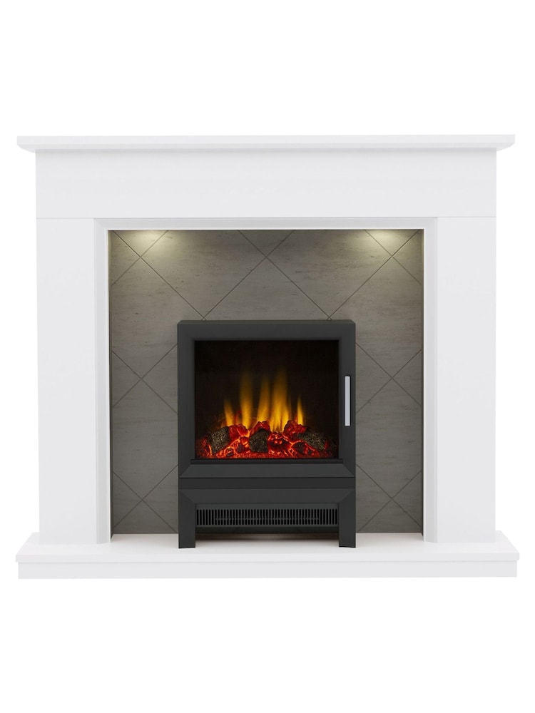 Be Modern White Kingsbridge Inglenook Electric Fireplace - Image 2 of 5