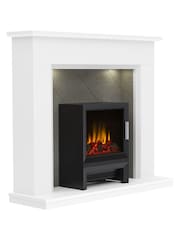 Be Modern White Kingsbridge Inglenook Electric Fireplace - Image 3 of 5