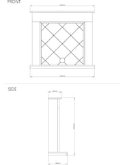 Be Modern White Kingsbridge Inglenook Electric Fireplace - Image 5 of 5