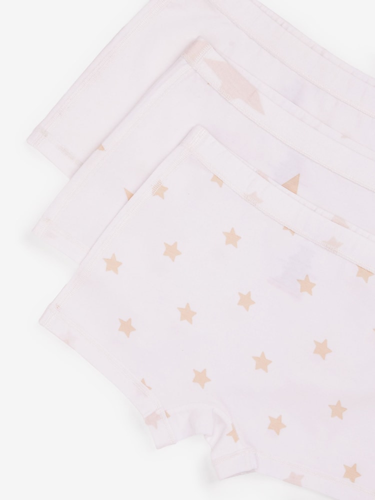 White/Pink 3 Pack Kind To Skin Shorts (1.5-12yrs) - Image 6 of 6