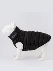 Black Hugo & Hudson Reversible Padded Dog Coat - Image 2 of 4