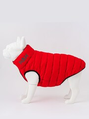 Red Hugo & Hudson Reversible Padded Dog Coat - Image 2 of 4