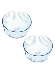 Pyrex Set of 2 Clear Bake & Enjoy Soufflé Dishes 21cm - Image 2 of 3